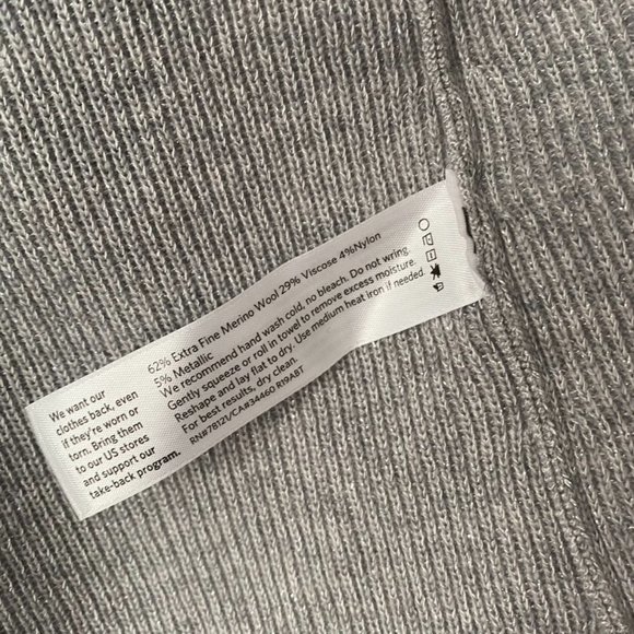 ✨NWOT Eileen Fisher Metallic Wool Open Cardigan S - Picture 13 of 15